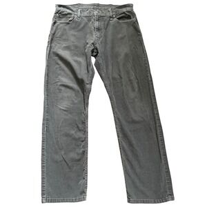 Levis Corduroy Jeans Gray Straight Leg Grunge Y2k Workwear Soft Wash Men 34x30